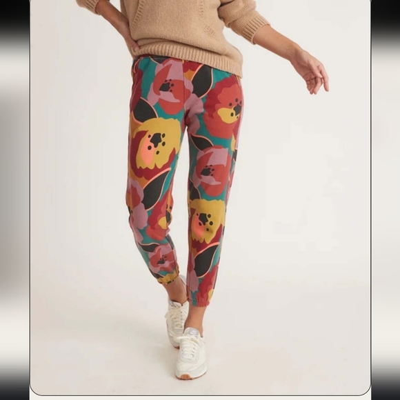 Marine Layer Pants - Marine Layer, Amelia Sweatpants, In Prints, Size Medium